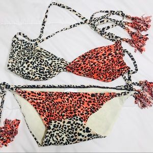 H&M animal print bikini